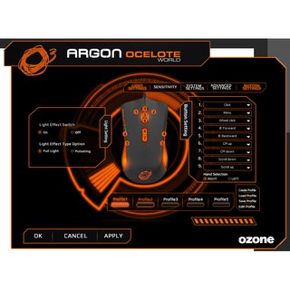 Chuột gaming Ozone Argon Ocelote - Used