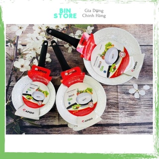 Chảo chống dính bếp từ men Đức Rapido 20cm, 24cm, 28cm đáy phẳng,thân và đáy chảo bằng nhôm đúc bin store 1