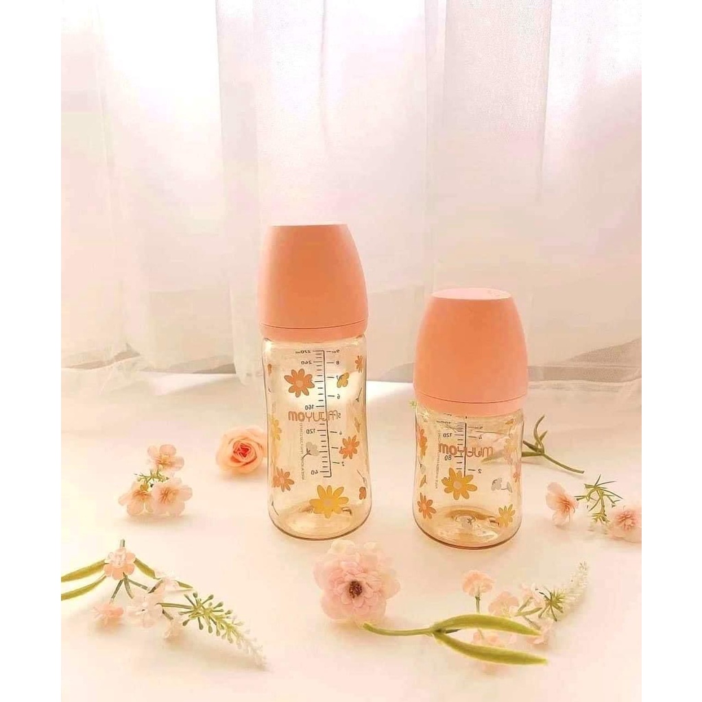 Bình Sữa Moyuum PPSU Hoa Cúc Chính Hãng Hàn Quốc 170ml - 270ml