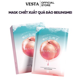 Mặt nạ giấy chiết xuất quả đào 𝗕𝗲𝗶𝗹𝗶𝗻𝗴𝗺𝗲𝗶 cấp ẩm dưỡng trắng da