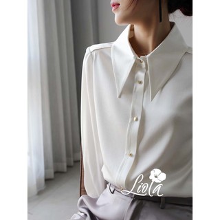 Áo sơ mi lụa - Áo SOMI lụa Satin dài tay cá tính