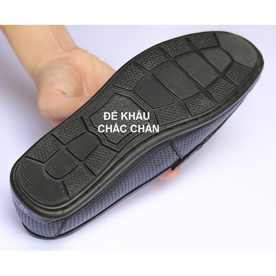 Giày Lười Da Nam Xuất Dư, Gót Mềm (Driver Shoes) - Da Bò, Mã GL066.