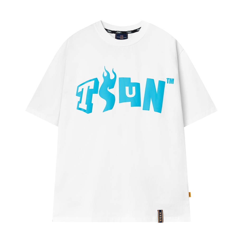 Áo thun TSUN Embossed Basic Tee - White - Unisex