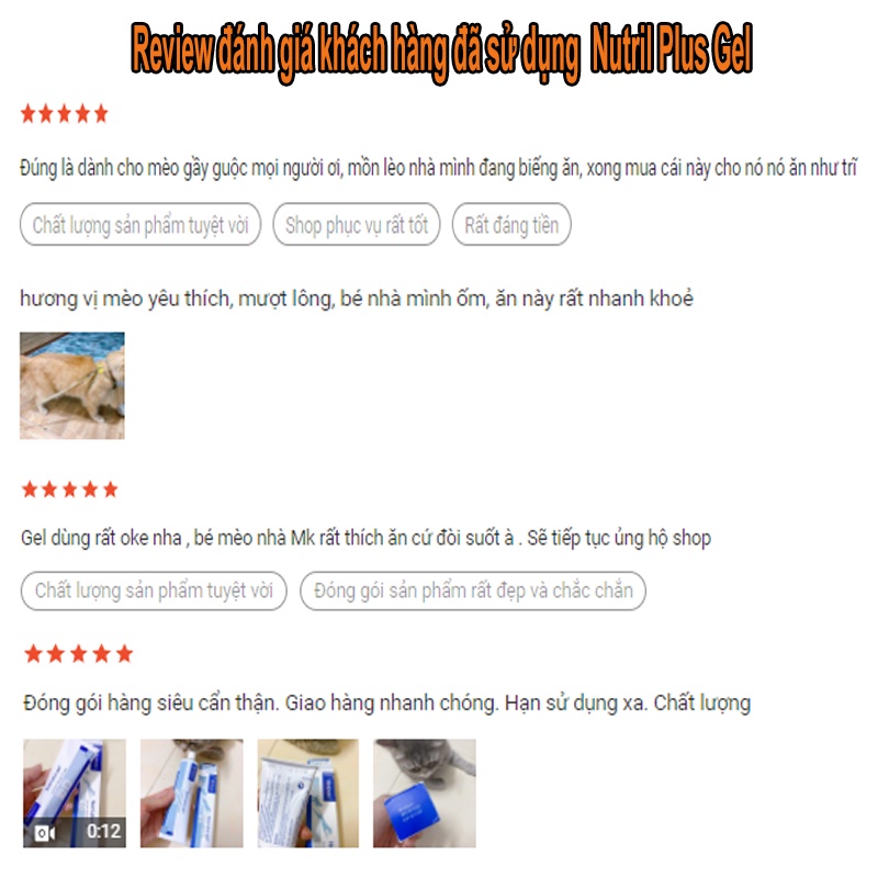 Gel Dinh Dưỡng Cho Chó Mèo Nutri Plus Gel giúp cải thiện biếng ăn, gầy gọc ở thú cưng