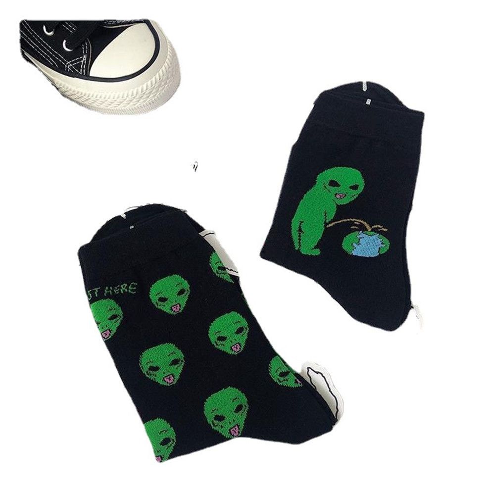 Đôi vớ cotton in họa tiết hoạt hình 3D vui nhộn thoáng khí cho nữ