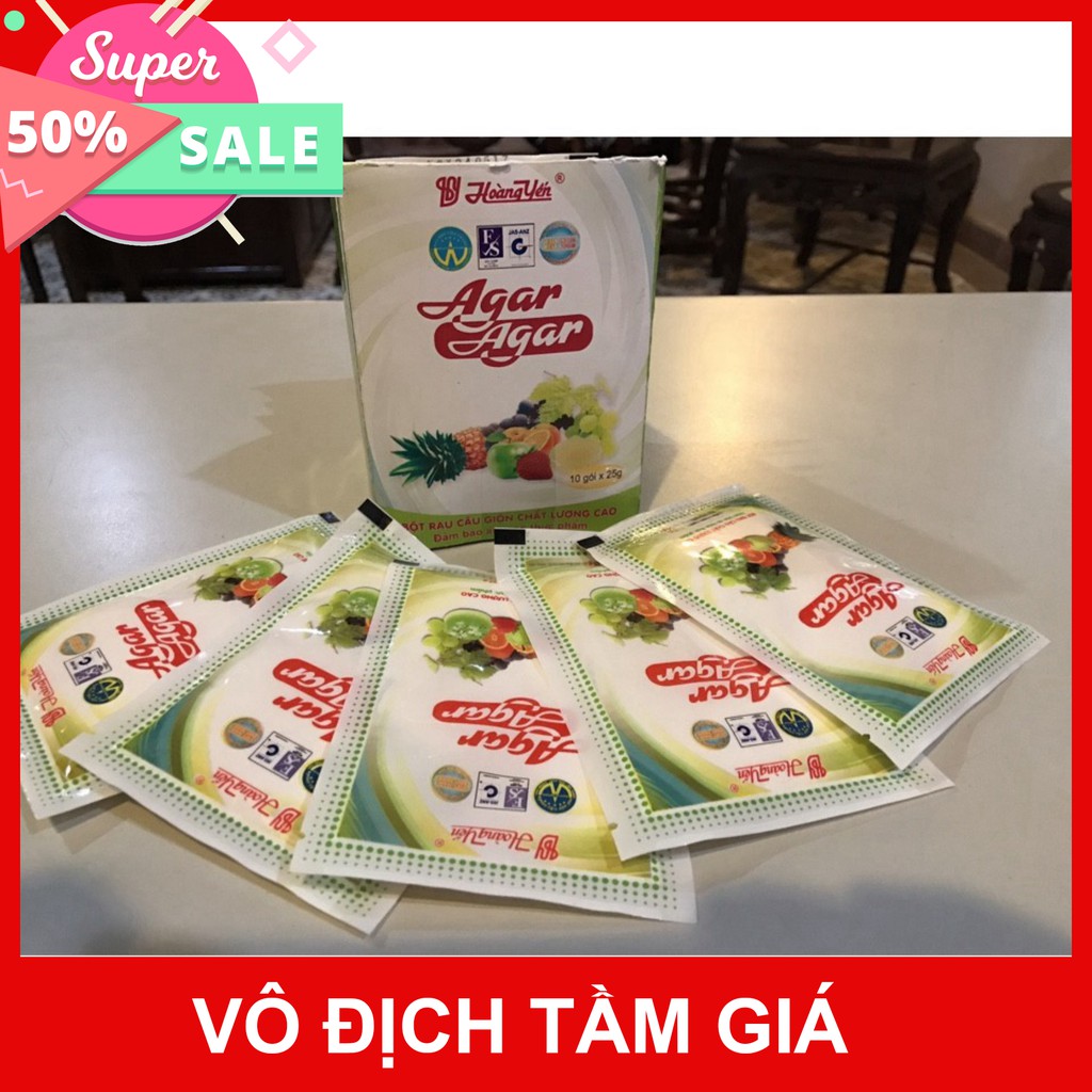 Bột thạch agar hoàng yến - bột thạch giòn