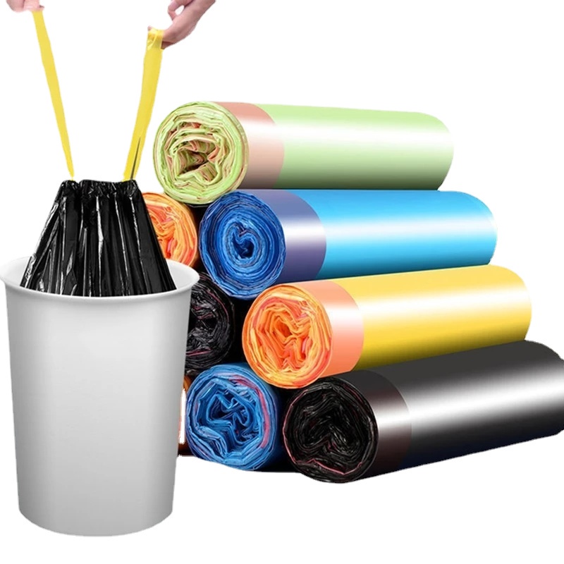 Cuộn 15 Túi Đựng Rác Dùng Một Lần Màu Sắc Ngẫu Nhiên Tiện Dụng Cho Nhà Bếp