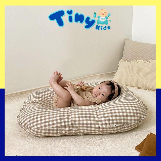 Đệm Thông Minh Cotton Phong Cách Hàn Chần Bông Cao Cấp Chống Móp Đầu Cho Bé (Size 70 x 70cm) - Tiny Kids