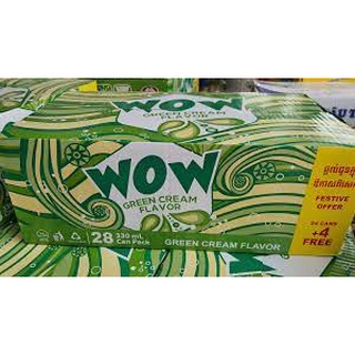 HSD 2022 _ Thùng 24 Lon Nước Ngọt Mirinda WOW Vị Soda Kem 330ml