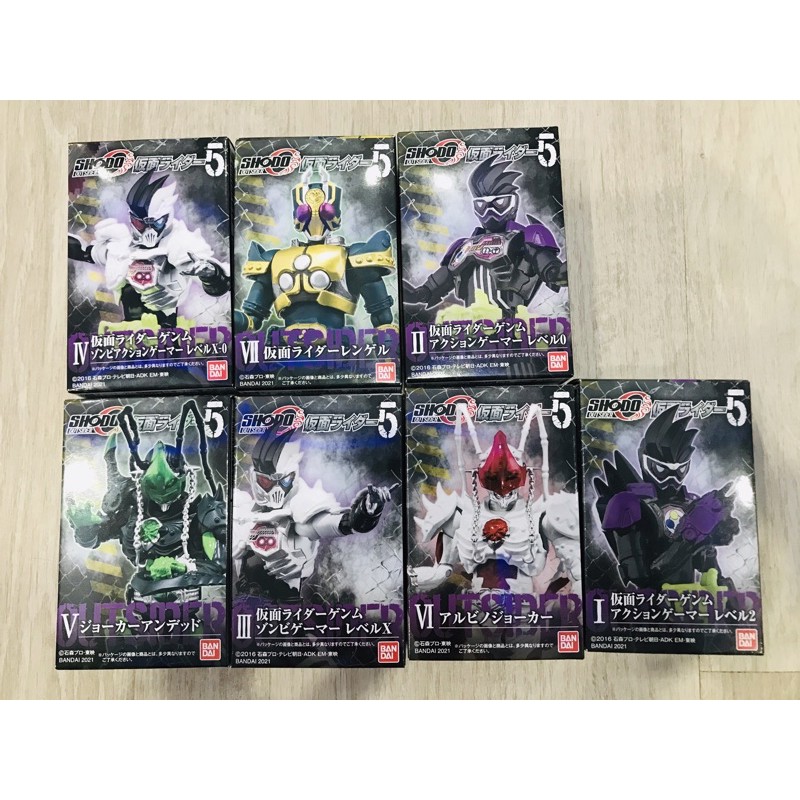 Mô hình Shodo Kamen Rider Genm Zombie , Leangle và Joker