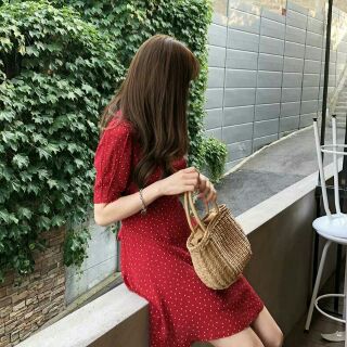 🐽 order taobao 🐽váy chấm bi ulzzang style