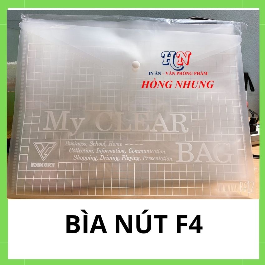 [Combo 12 Cái] Bìa Nút F4, Xấp 12 Cái giúp bảo vệ giấy tờ của bạn không bị hư hỏng.