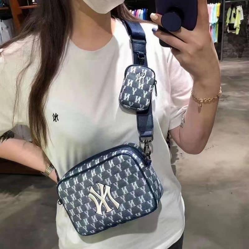 Túi monogram N..Y đeo chéo màu nâu siêu hot giành cho nam và nữ