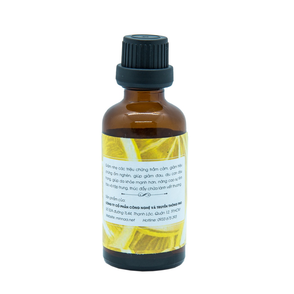 Chai 50ml Tinh dầu thơm phòng Minnaa hương chanh khử mùi hiệu quả