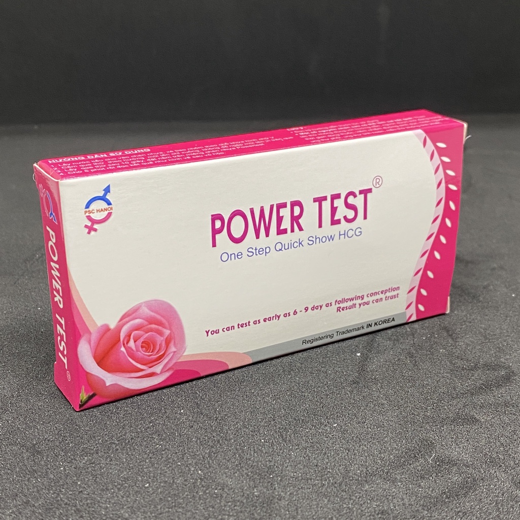 Que thử thai tại nhà Powertest Hộp 1 chiếc - Que thử thai nhanh Power Test