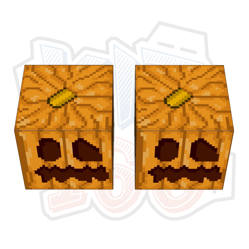 Mô hình giấy Minecraft CARVEL PUMPKIN block
