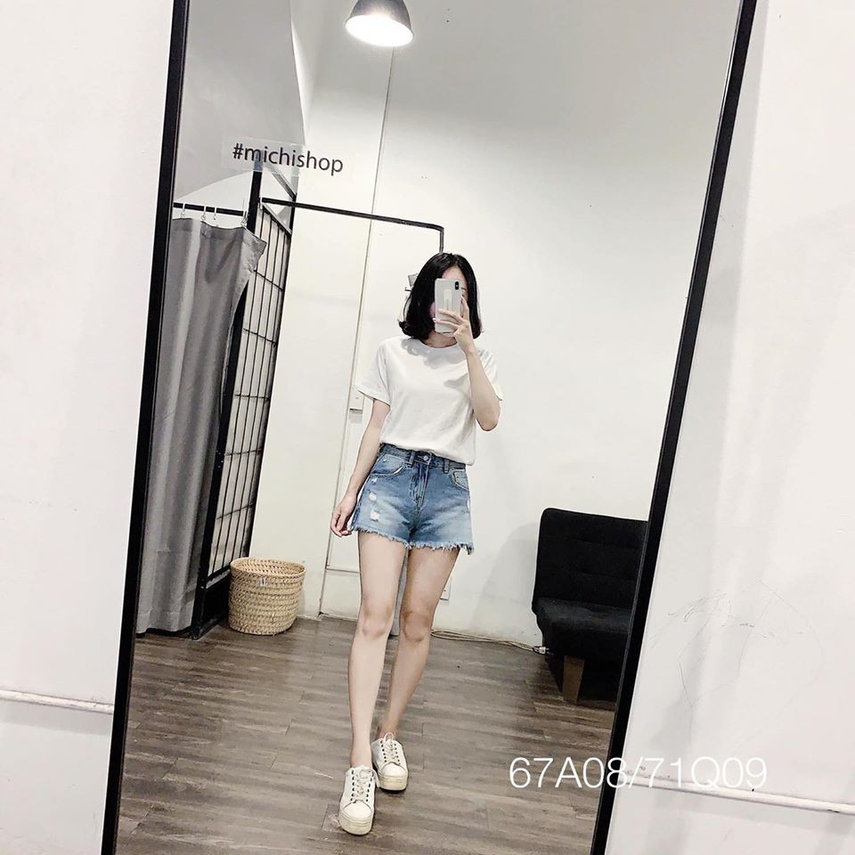 Quần short rách tua gấu 71Q09