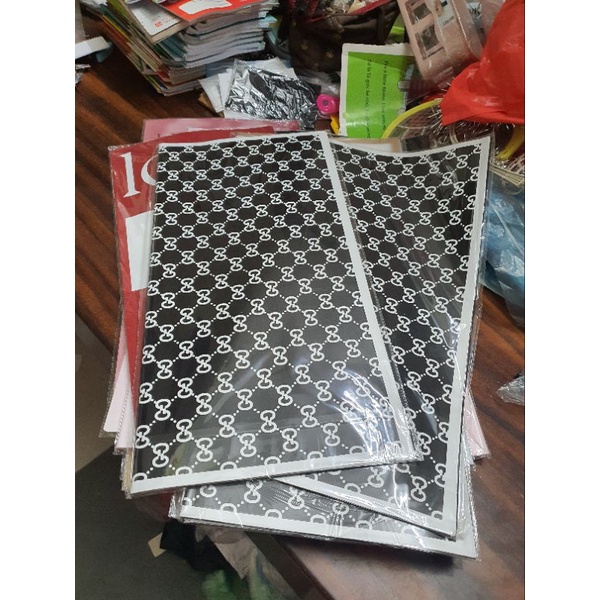 Giấy gói hoa bóng mờ hai mặt trơn đồng nhũ kích cỡ 60 x 60cm