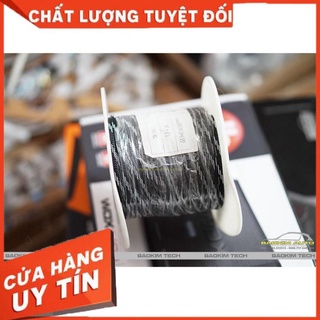 Gen xác rắn bọc ngoài dây điện 4mm, màu đen sọc xám, loại dày