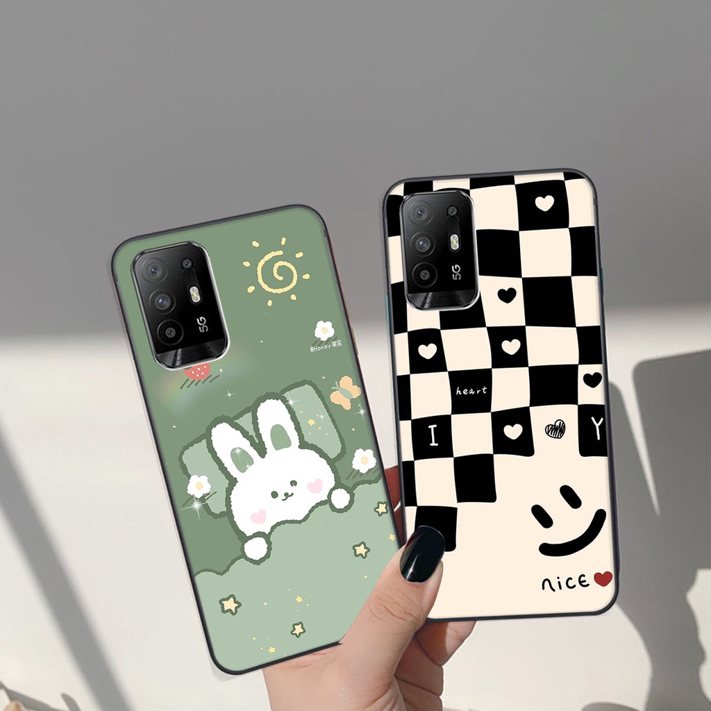 Ốp lưng Oppo A94 5G in hình Gấu nâu - hồng, Gấu Be@rick  cực CUTE, DỄ THƯƠNG