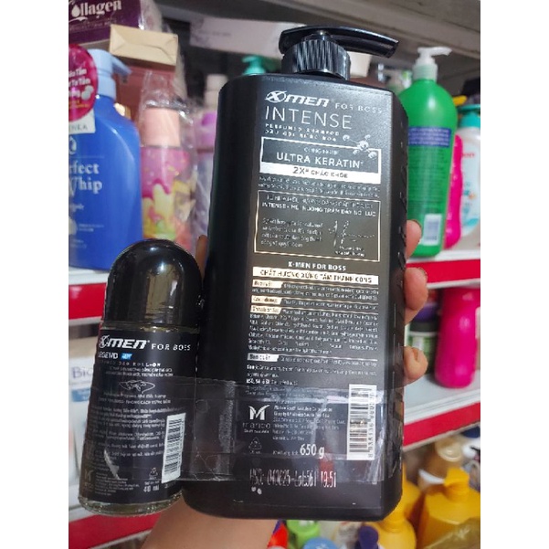 Gội X-Men for Boss Intense  hương nước hoa Châu Âu mới.(tặng kèm lăn khử mùi 40ml).