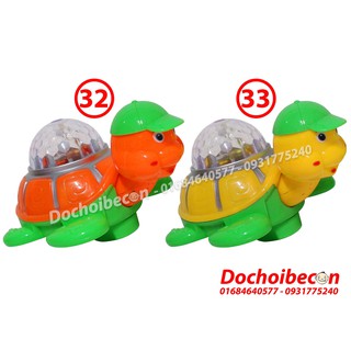 Lồng đèn trung thu Rùa con đáng yêu: Dùng pin, có đèn, nhạc, di chuyển, đầu cử động (Không kèm pin)