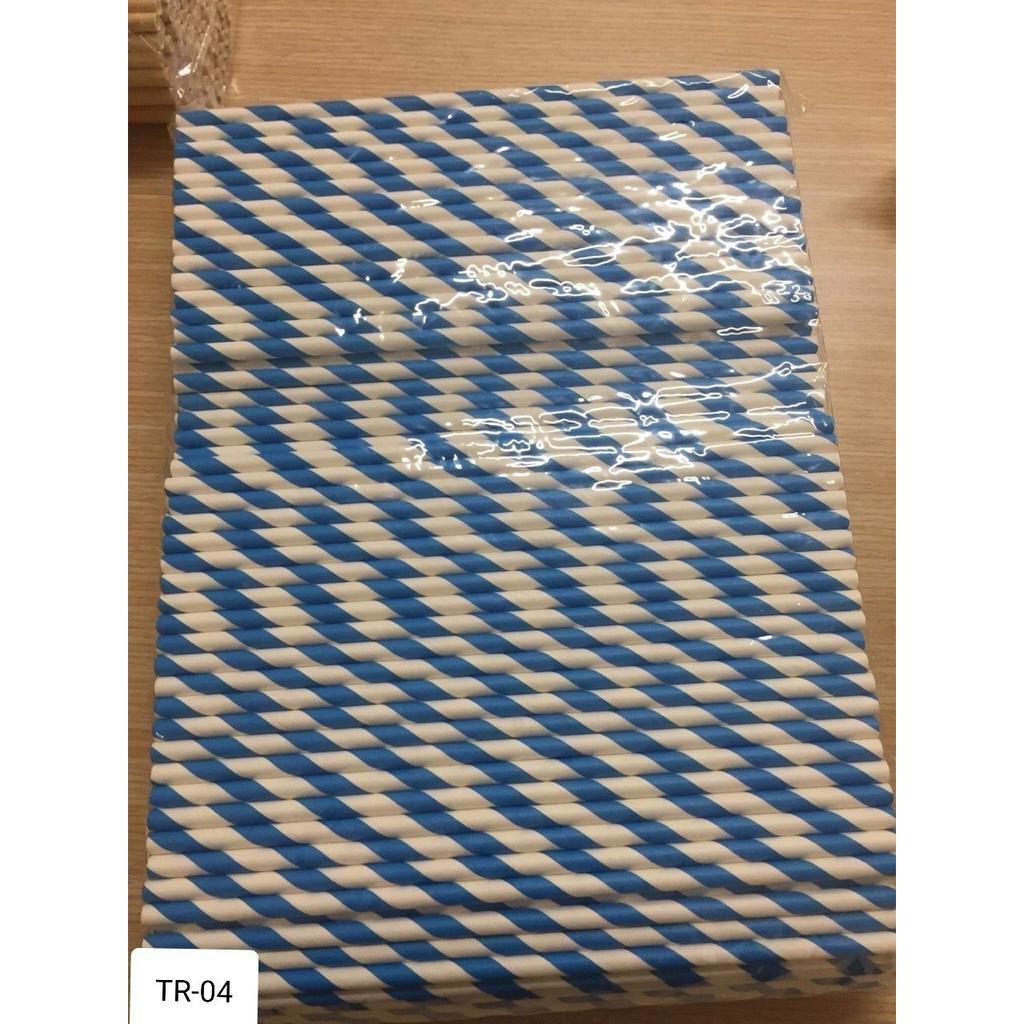 Ống hút giấy thân thiện môi trường,  phi 6, dài 20cm, Bịch 500 ống