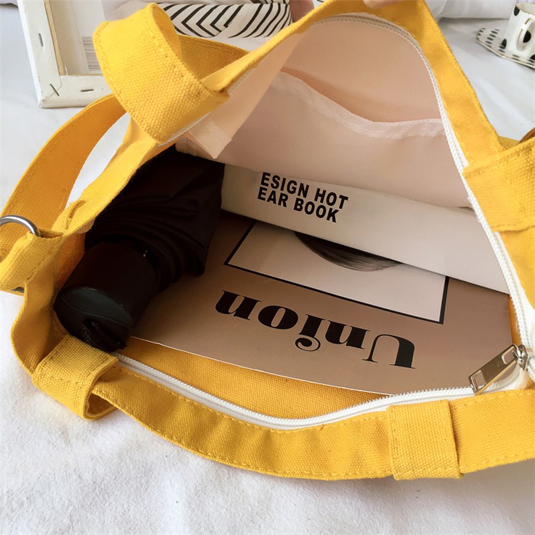 SUXI Túi vải bố phong cách Hàn Quốc hợp thời trang cho nữ