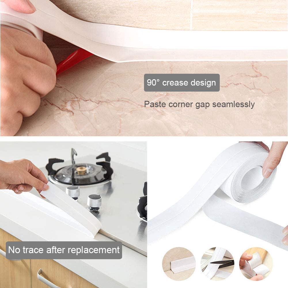 Cuộn băng keo chống tràn nước dán cạnh chậu bồn rửa chén tiện dụng
