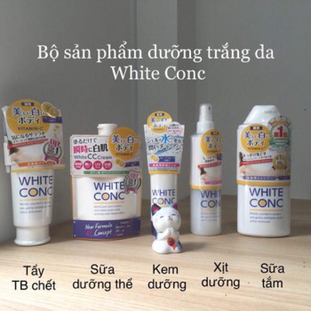 BỘ SẢN PHẨM DƯỠNG TRẮNG DA WHITE CONC NHẬT BẢN