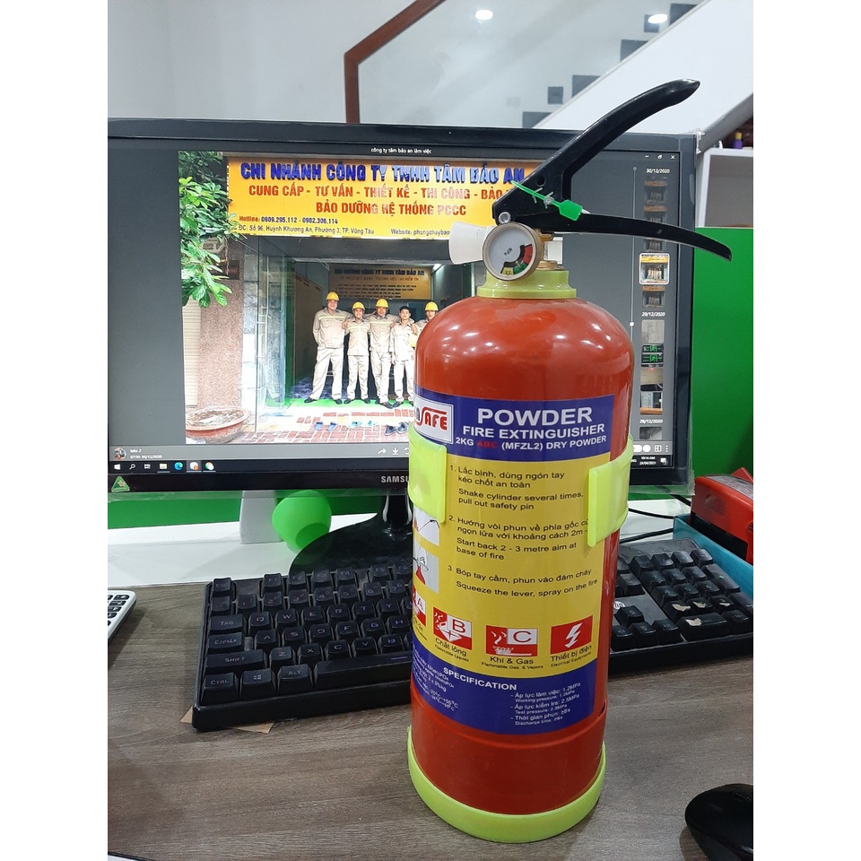 Bình chữa cháy dạng bột ABC- MFZL1KG