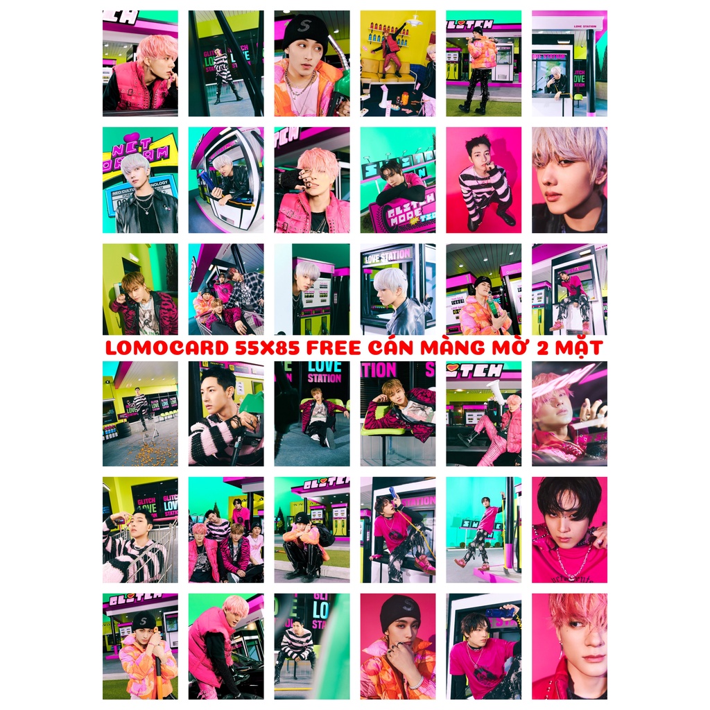 Lomo card 45 ảnh nhóm NCT DREAM - Glitch Mode bộ ảnh concept 2