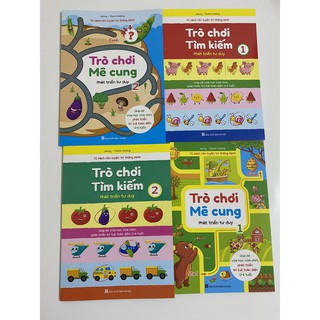 Sách - Trò Chơi Mê Cung Và Tìm Kiếm -Giúp Bé phát triển tư duy ,trí tuệ toàn diện (Bộ 4 quyển) cho trẻ từ 2 đến 6 tuổi
