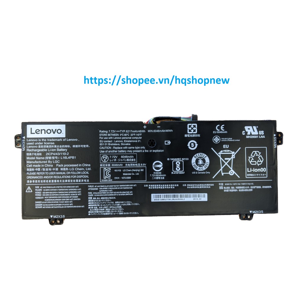 Pin Laptop Lenovo Yoga 720 720-13IKB  730-13IKB 730-13IWL L16C4PB1 L16L4PB1 L16M4PB1