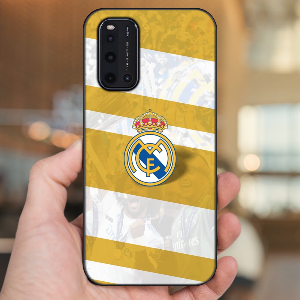 Ốp lưng Vivo V19 viền đen in hình Real Madrid