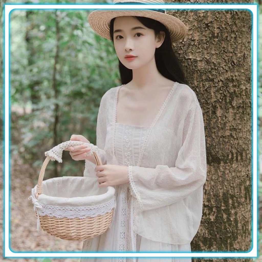 Áo Khoác Cardigan Dệt Kim Mỏng Xinh Xắn Cho Nữ