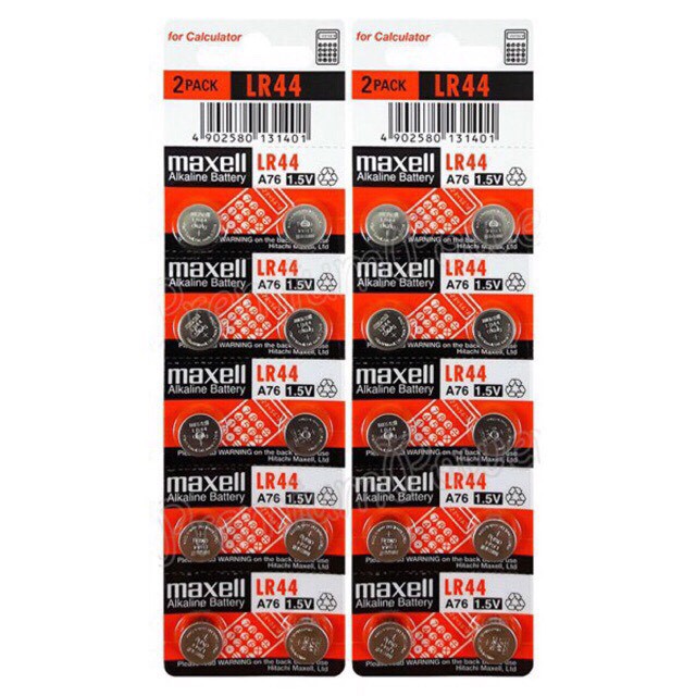 Pin LR44, AG13 maxell