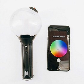 Bomb bts ver 3 lightstick đèn phát sáng cổ vũ unoff hàn quốc, phong cách hàn quốc, idol