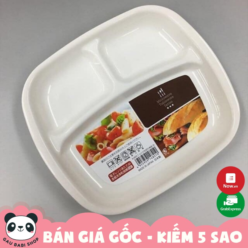 Khay ăn dặm 3 ngăn cho bé Nakaya nội địa Nhật Bản