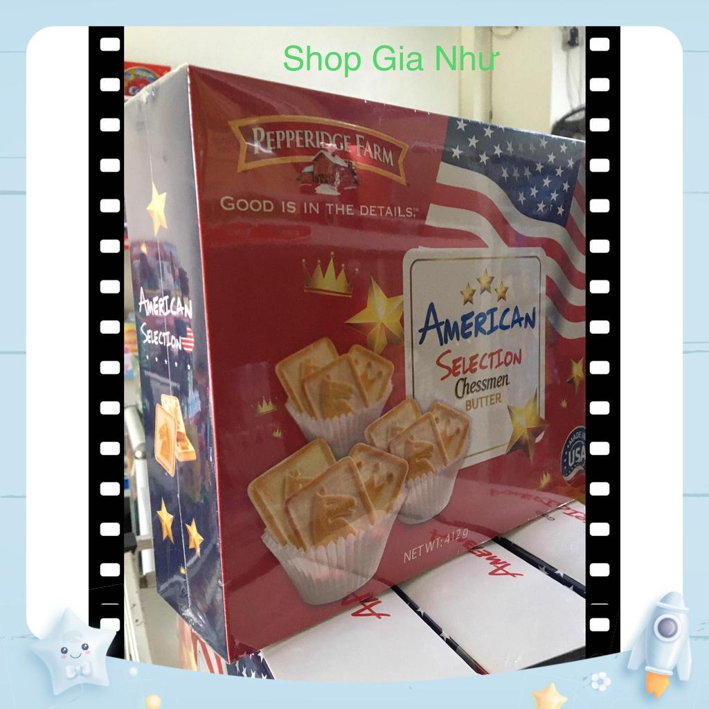 Hộp bánh Pepperidge Farm American Selection Chessmen 412g