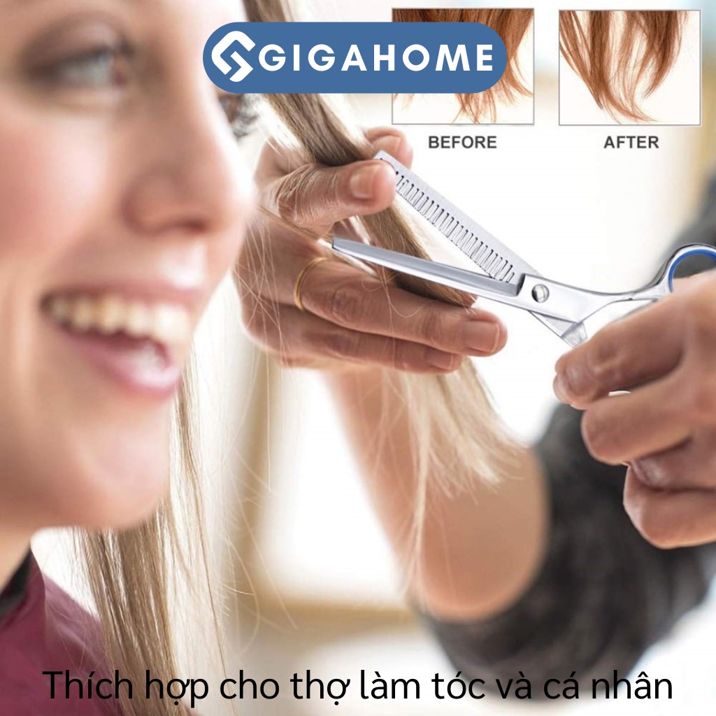 Bộ Kéo Cắt Tóc GIGAHOME Và Phụ Kiện Chuyên Dụng Tặng Kèm Hộp Đựng 8 Món 8283
