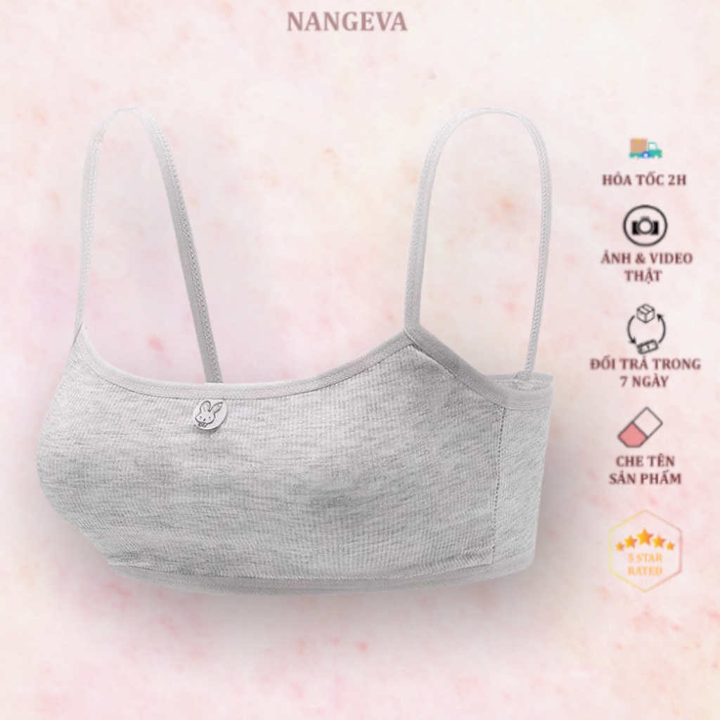 Áo bra học sinh - Áo lá học sinh cotton tăm 6059 loại đẹp