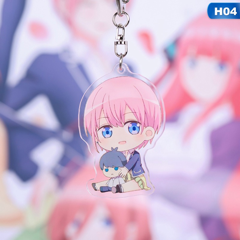 Móc khóa hình nhân vật Nakano Miku xinh xắn