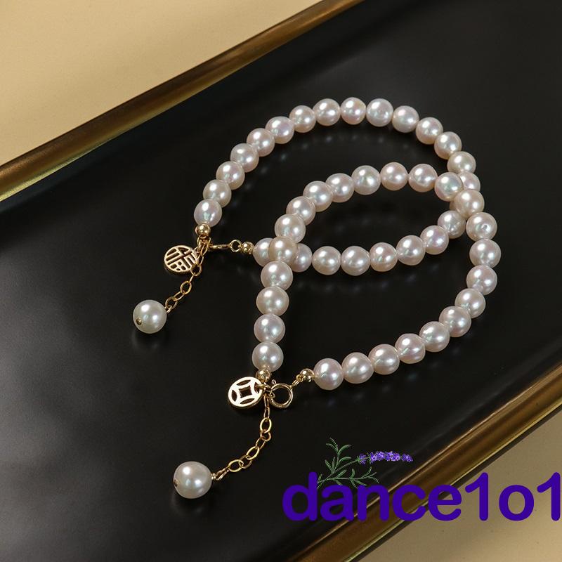 Vòng đeo tay chuỗi hạt ngọc trai nhân tạo sang trọng thời trang dành cho nữ