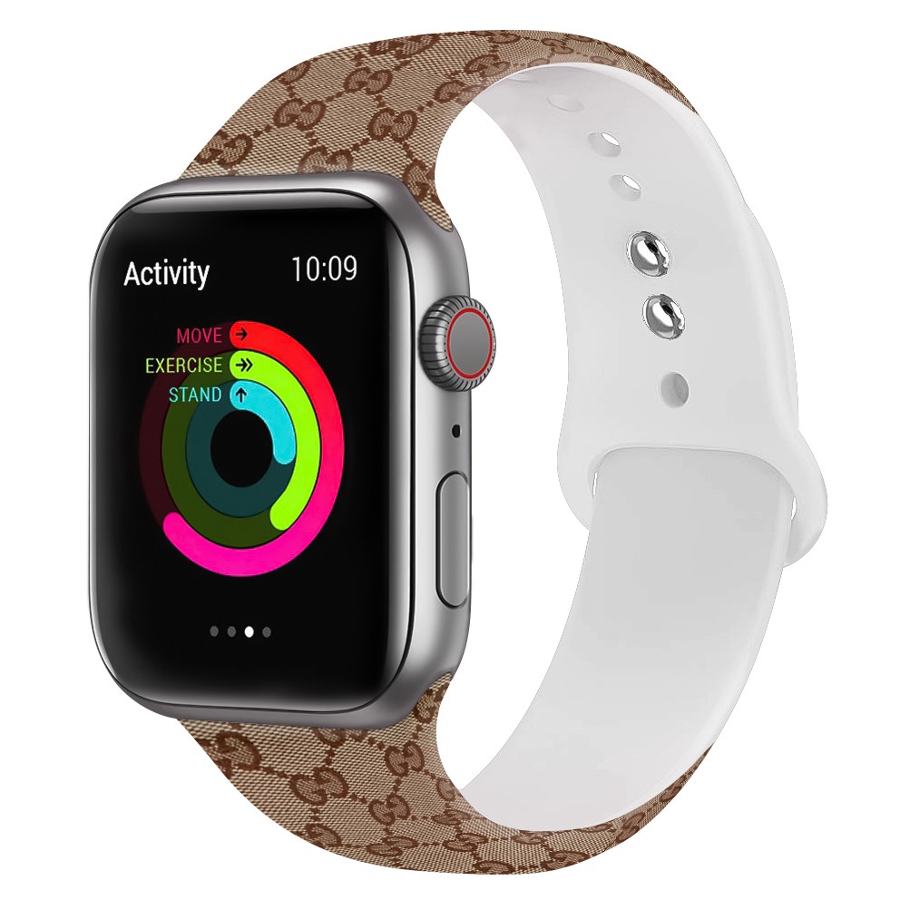 Dây Đeo Tay Bằng Silicone Cho Đồng Hồ Thông Minh Apple Watch Series 6 / Se / 5 / 4 / 3 / 2 / 1 Kích Thước 38mm 42mm 40mm 44mm