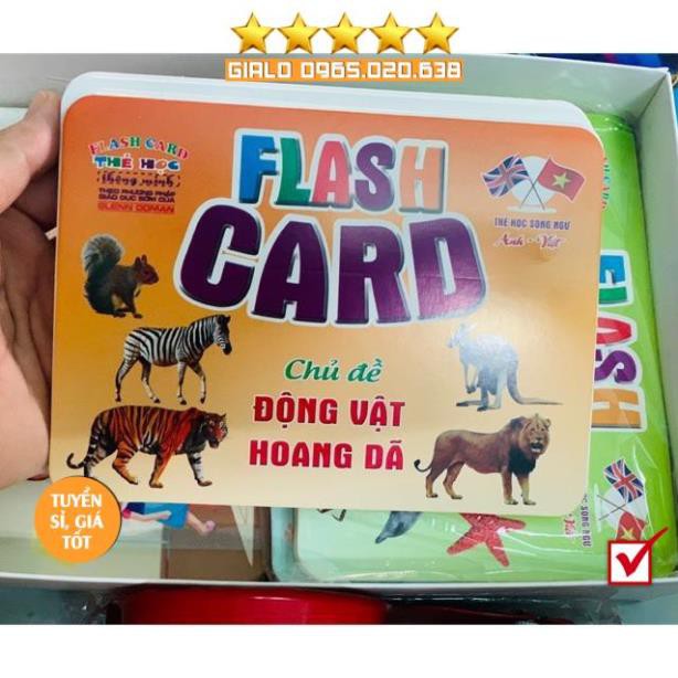 Thẻ học thông minh 18 chủ đề song ngữ chuẩn Glenn Doman Flashcard-Món quà học tập không thể thiếu cho các bé