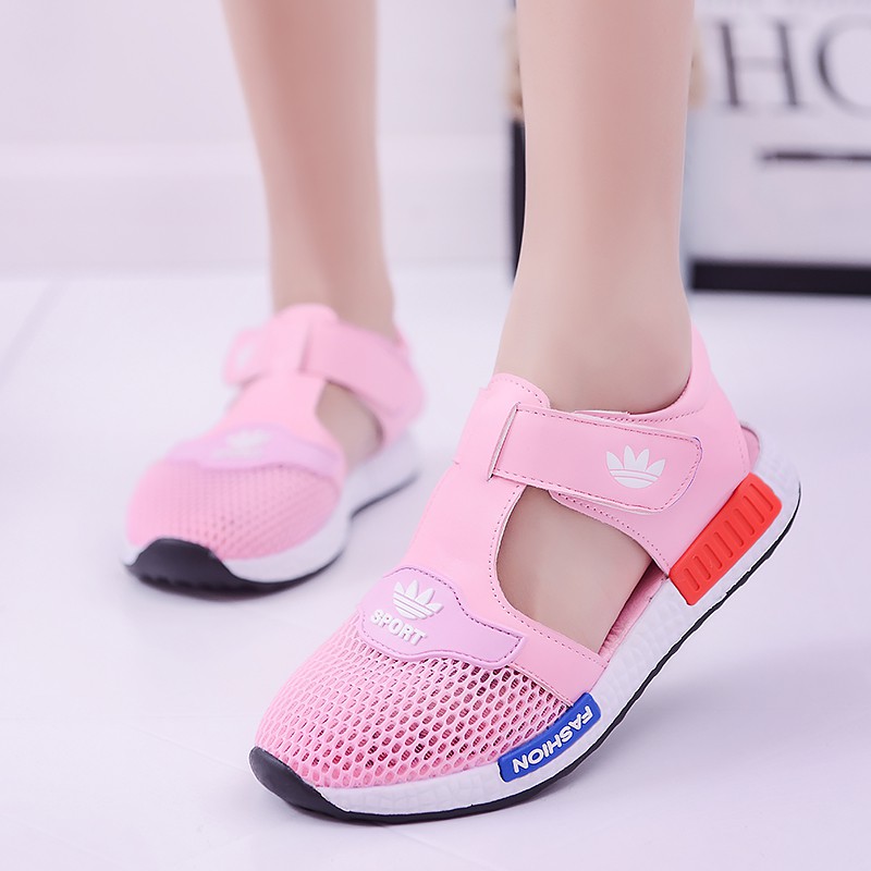 Korean Summer Baotou Sandals Soft Sole Soft Sole Children's Mesh Shoes