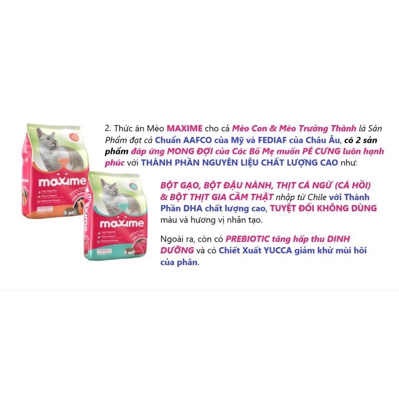THỨC ĂN CHO MÈO MAXIME GÓI 400G