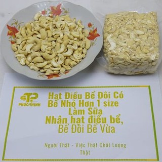500g hạt điều tươi Bể đôi  Bể Ba làm sữa