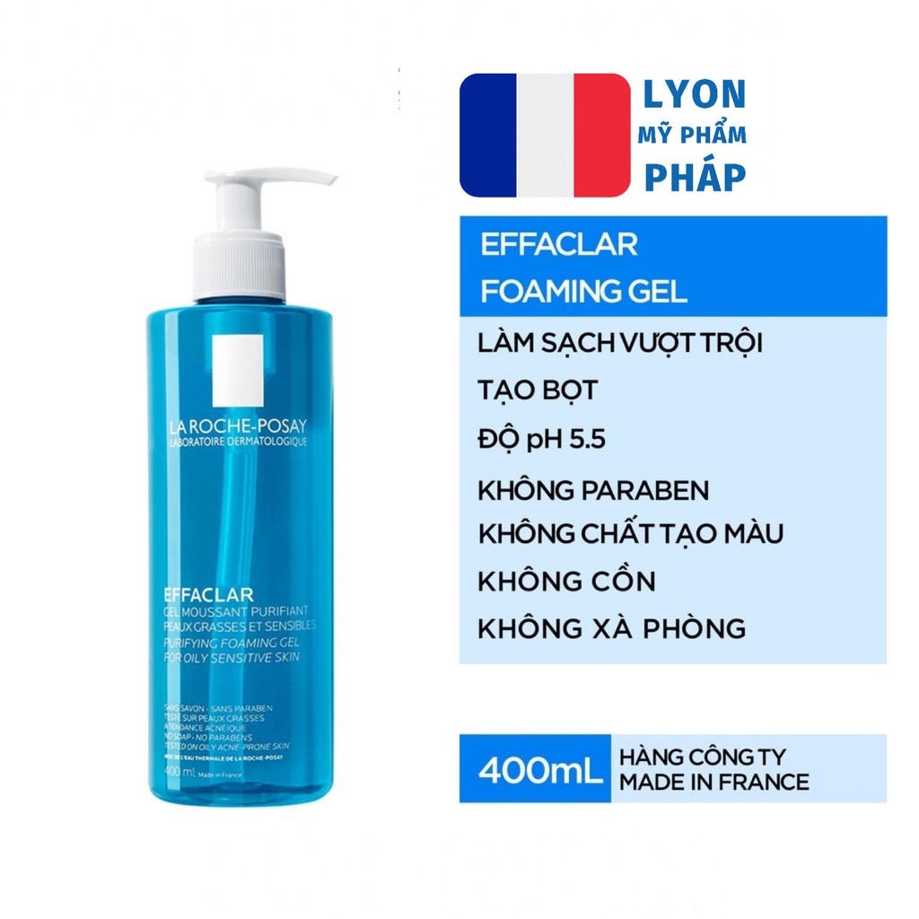 ✅ (HÀNG CHUẨN AUTHENTIC) Sữa rửa mặt La Roche Posay 400ml